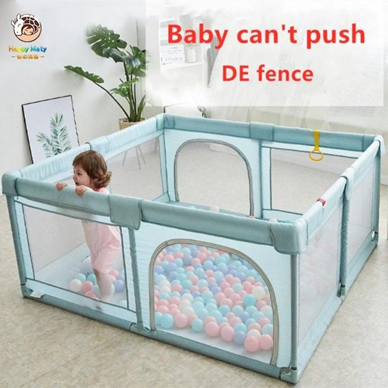 Happymaty Parc De Jeux D Interieur Pour Bebe Cloture De Protection Pour Nouveau Ne Rampant Piscine A Balles Pliable Barriere De Securite Pour Enfants F05 Aliexpress