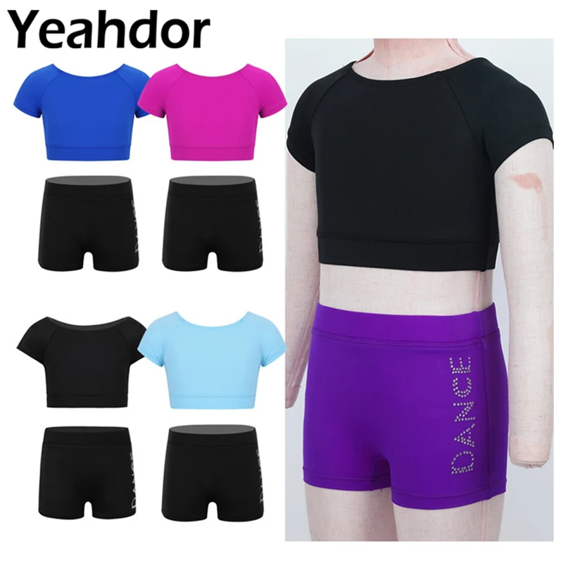 

Танкини для девочек, с коротким рукавом и надписью, 2 шт.