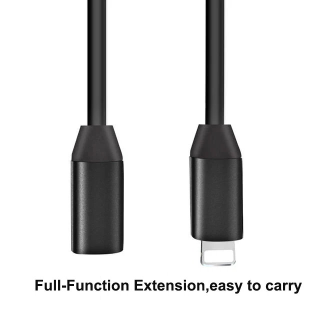 Lightning Extention female to male cable for iPhone 8 X 11 iPad Video Audio Data Extension Cord 8pin Female Connector otg Cable Lightning Extention female to male cable for iPhone 8 X 11 iPad Video Audio Data Extension Cord 8pin Female Connector otg Cable