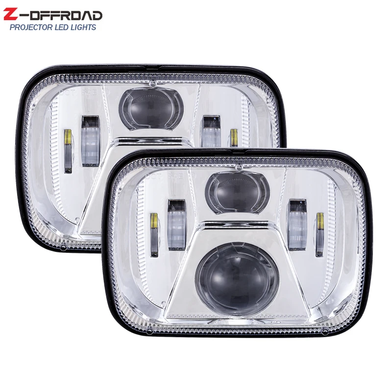 5 &quotx 7&quot LED H4 прямоугольные закрытые фары для GMC Savana 3500 2500 1500 6x7 дюймов