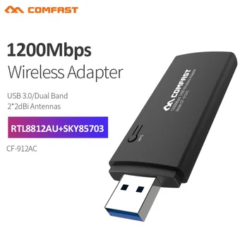 

COMFAST CF-912AC 1200Mbps WiFi USB Adapter Dual band 2.4G/5.8G Wi fi Antenna Wifi Dongle Wireless Router wi-fi Network Card