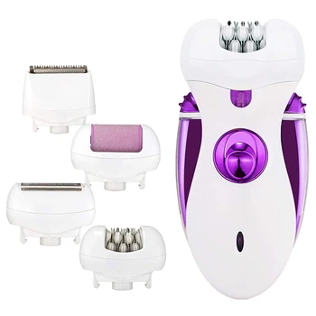 

Top Deals Epilator for Women Electric Compact Hair Removal Facial Razor Lady's Shaver Rechargeable 4 in 1 Cordless Body Legs Hai