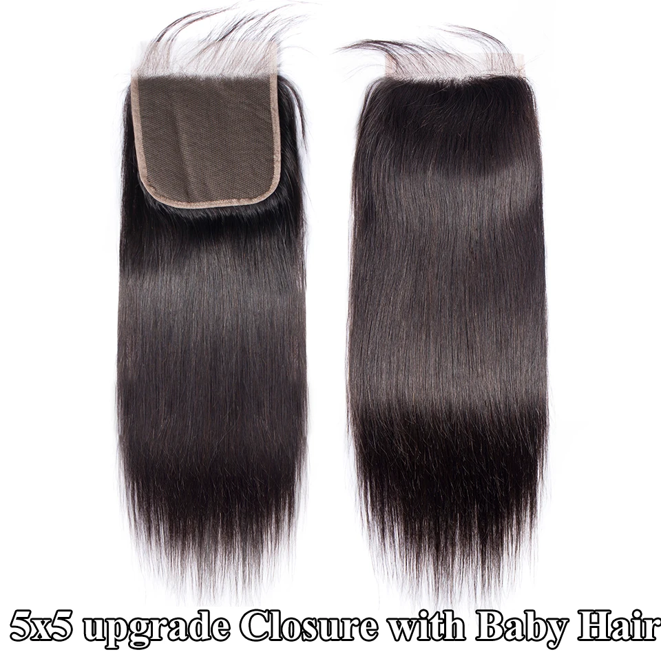 5x5 Closure with Bundles 8-30? Bundles with Closure Maxine Remy Straight Human Hair with closure Low Ratio Longest Hair PCT 10%