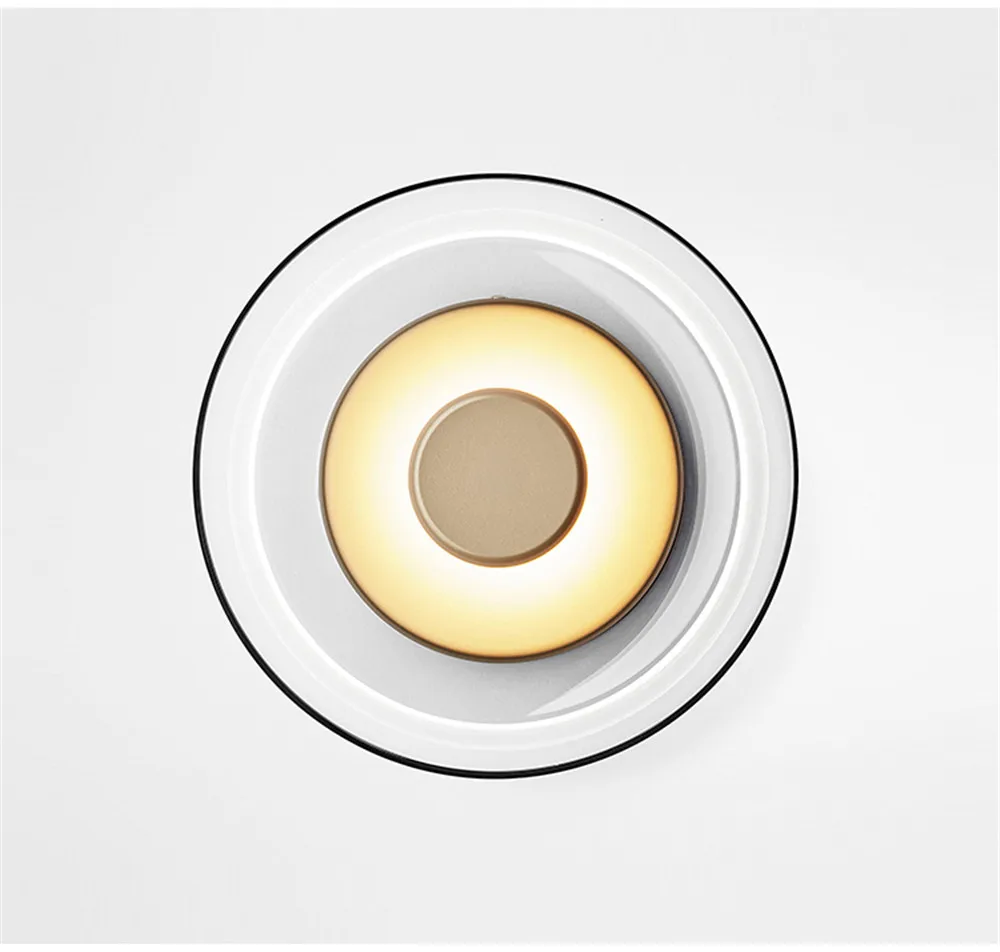 Nordic Design Modern LED Wall Light Loft Decor Sconce Wall Lights Iron Glass Round Bedside Wall Lamp Home Lighting Luminaire (5)