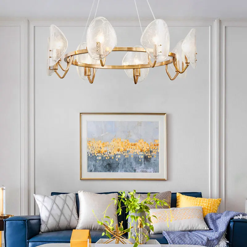 

Простая Современная креативная индивидуальная модная прикроватная лампа для спальни с золотым компасом, стеклянная настольная люстра