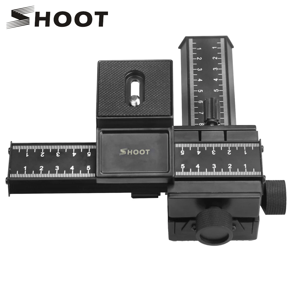 

SHOOT 4 Way Macro Focusing Focus Rail Slider Close-Up Shooting for Canon Nikon Pentax Olympus Sony Samsung Digital SLR Camera DC