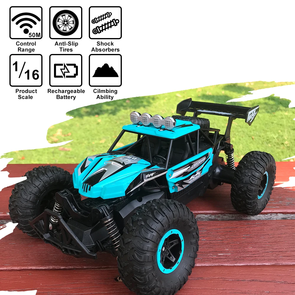 1/16 RC автомобиль багги гоночный 2,4 Ghz пульт дистанционного управления автомобиль внедорожный RC автомобиль с перезаряжаемой батареей игрушечная Гоночная машина для детей