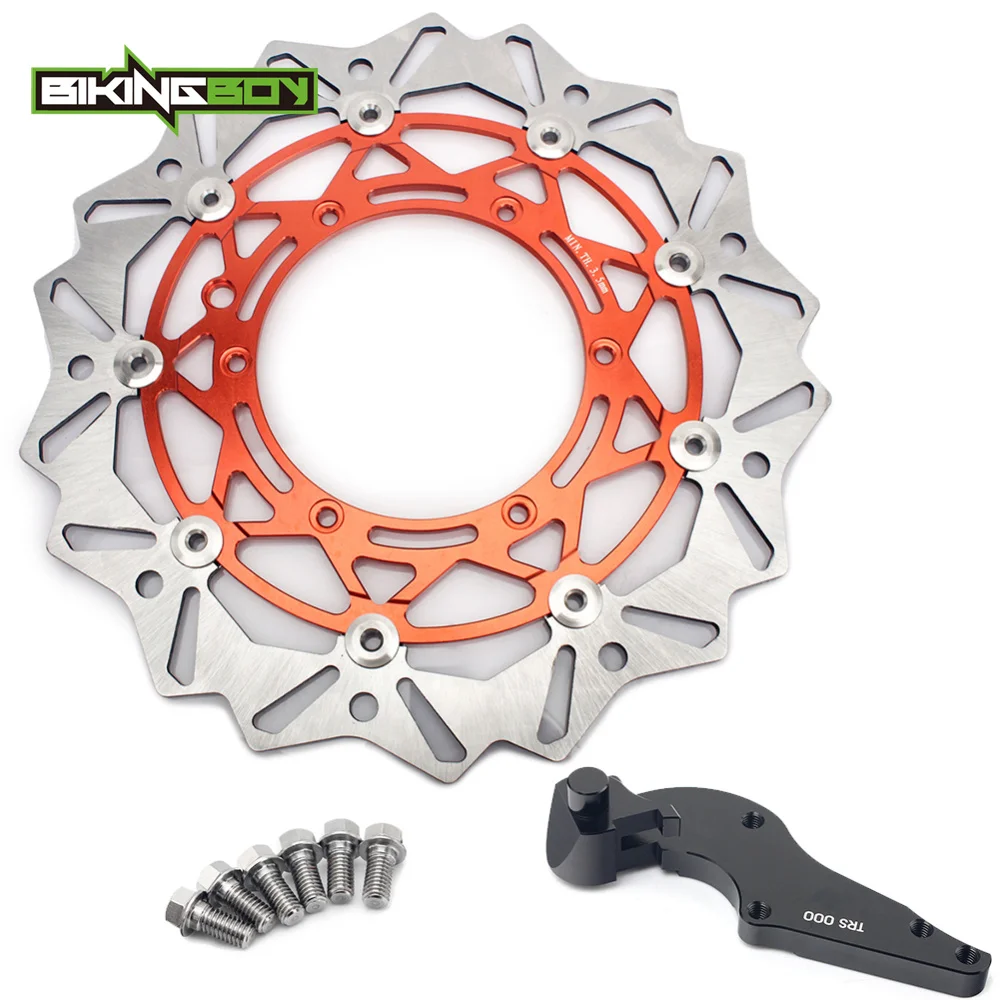 BIKINGBOY 320 мм передние тормозные диски роторы, Brakcet болты для KTM 125 200 250 300 350 400 450 500 530 EXC EXC-F/шесть дней
