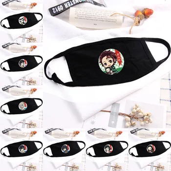 

Cosplay Mask Demon Slayer Kimetsu no Yaiba Hashibira Inosuke Tomioka Giyuu Cotton Half Face Masks Breathable Props dropshipping