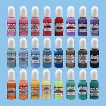 

24 Color Resin Pigments 10ml Liquid Epoxy Resin Pigment For Resin Mold Coloring Dye Colorant Handmade DIY Jewelry Making Crafts