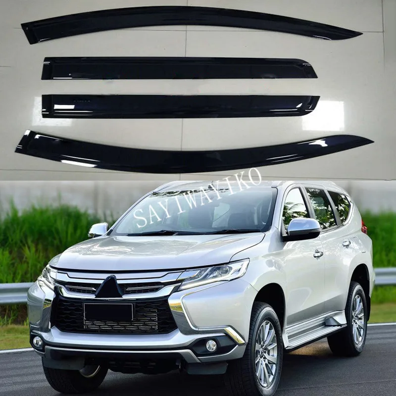 Защитный козырек от дождя и солнца для Mitsubishi Pajero Montero Shogun Sport 2016 2017 2018 обшивка