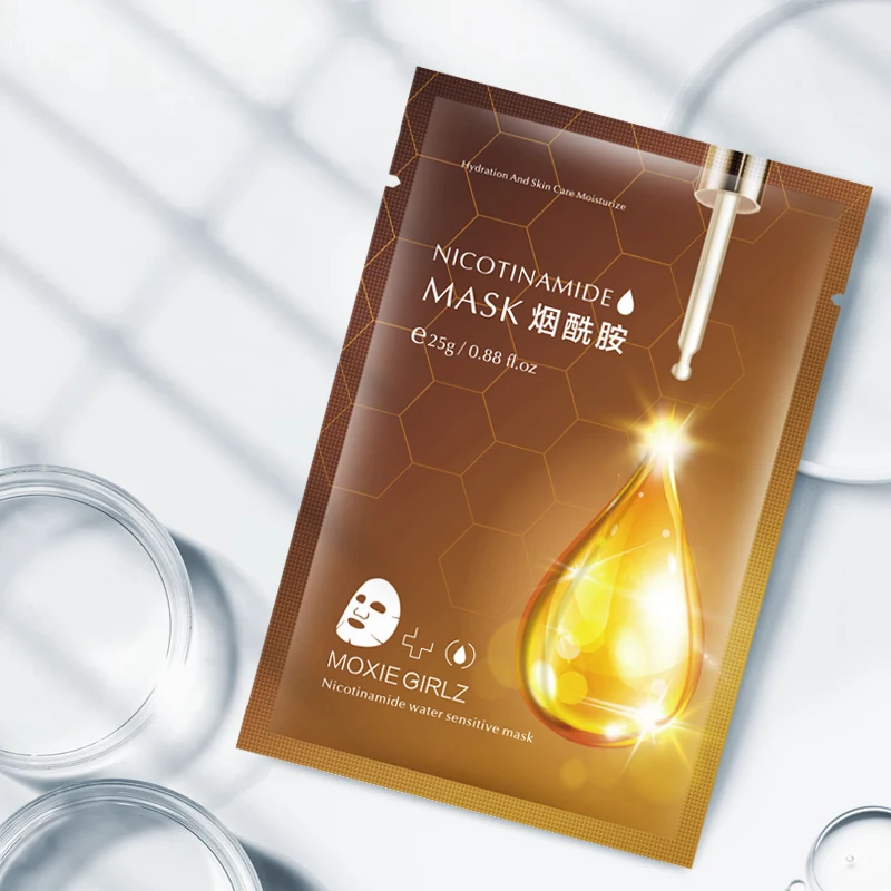 Nicotinamide Отбеливающая увлажняющая маска для сужения пор компактная улучшения