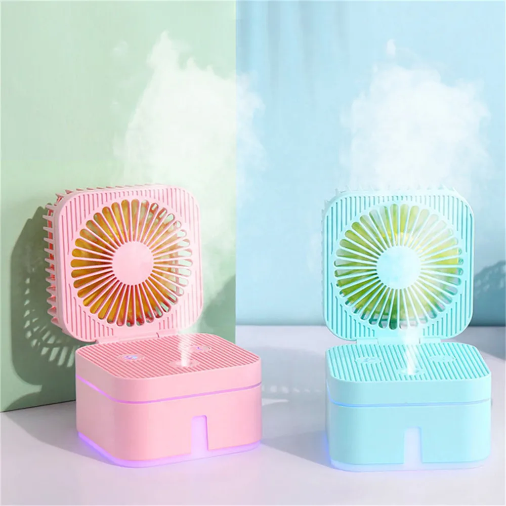 250 мл летний увлажнитель мини-вентилятор домашний декор атмосферная лампа мини-вентилятор увлажнитель воздуха для дома автомобиля офиса Прямая