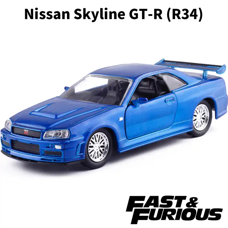Jada 1 32 Cars Fast And Furious Nissan Skyline Gtr R34 Collector Edition Metal Diecast Model Cars Kids Toys Diecasts Toy Vehicles Aliexpress