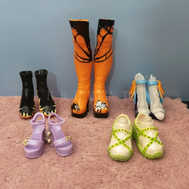 Original rainbow middle school fashion big sister doll shoes earrings earrings hairpin DIY girl toys 4