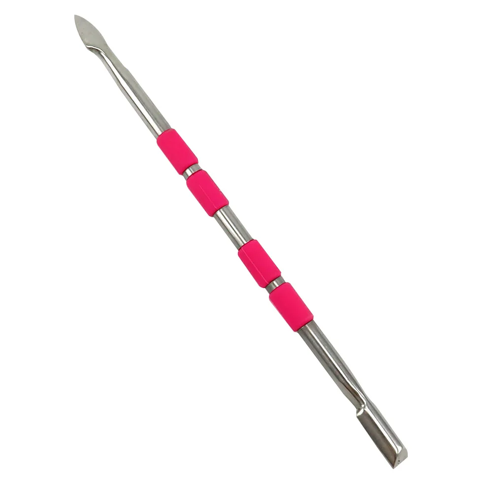 Профессиональный портативный домашний Dirt Cuticle Pusher длинный двойной конец Маникюр Педикюр эффективный инструмент из нержавеющей стали УФ гель для удаления