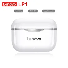 سماعة رأس لاسلكية Lenovo LP1 TWS ، بلوتوث 5.0 ، ستيريو مزدوج ، تقليل الضوضاء ، HIFI ، تحكم باللمس ، 300 مللي أمبير