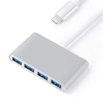 

Type-C Hub Stable Portable 5Gbps 3.1 Type-C to USB 3.0 4 Ports Driverfree Converter Hub Adapter Computer Accessories Connectors