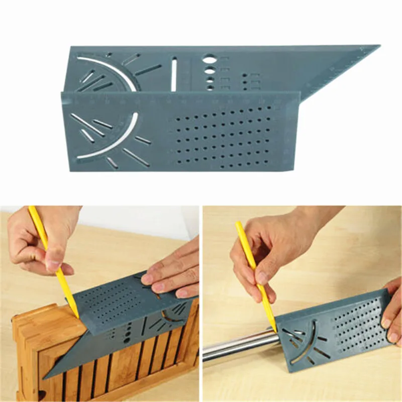 

Woodworking Scribe Mark Line Gauge T-Type Ruler Square Layout Miter 90 Degree Gauge Measuring Gauging Carpenter Measuring Tool