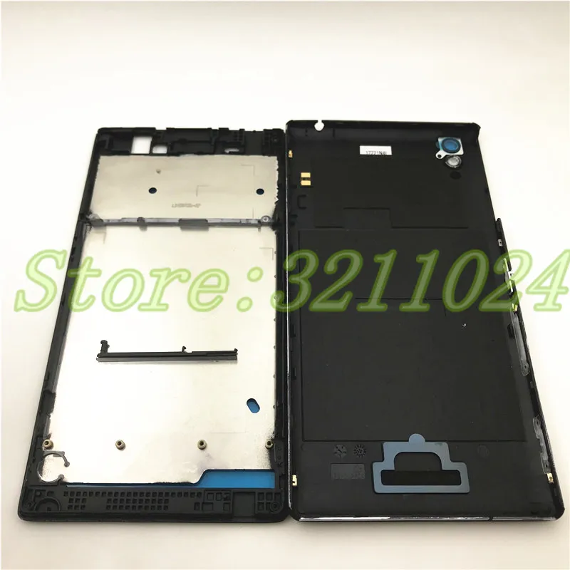 Полный корпус для Sony Xperia T3 D5102 D5103 D5106 M50W Чехол передняя панель рамка+ Батарейная дверь с боковыми кнопками+ NFC