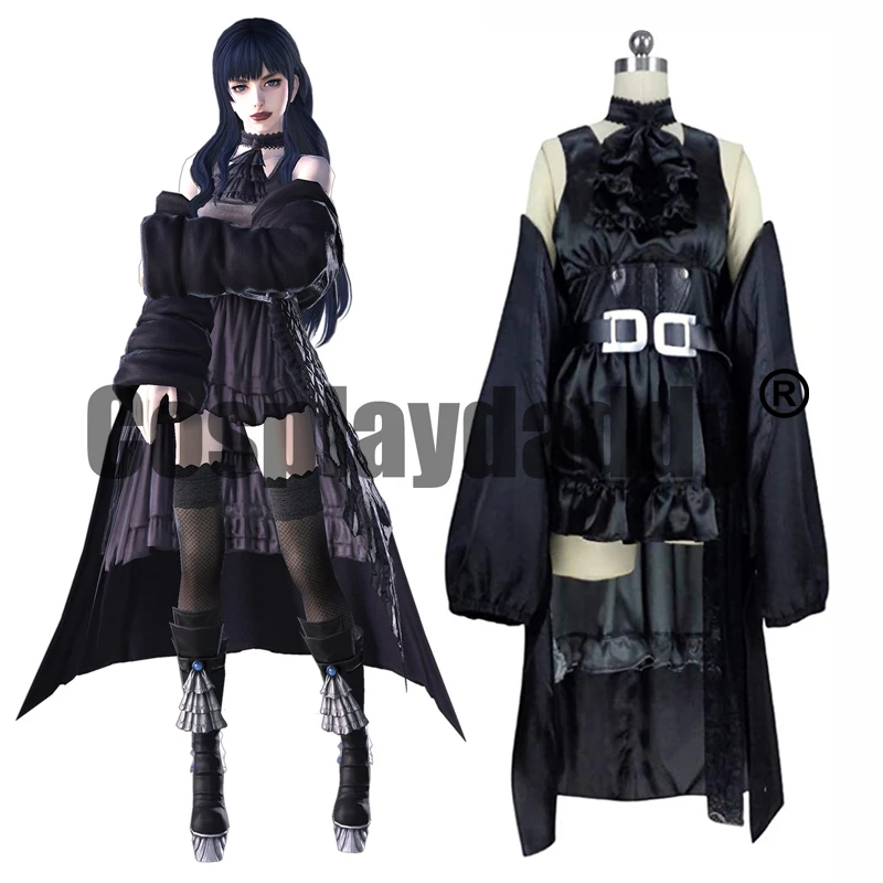 

Final Fantasy XIV Shadowbringers Eden ворота спуск Voidwalker Oracle тьмы Gaia Готическая Лолита платье Косплэй костюм S002