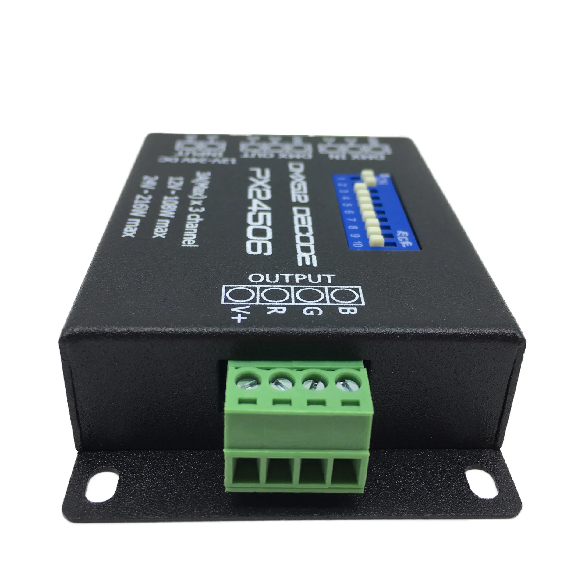 DMX512 декодер драйвер DMX512 3CH усилитель сигнала, RGB 12 в 24 В светодиодный DMX контроллер светодиодный контроллер для RGB Светодиодные полосы света