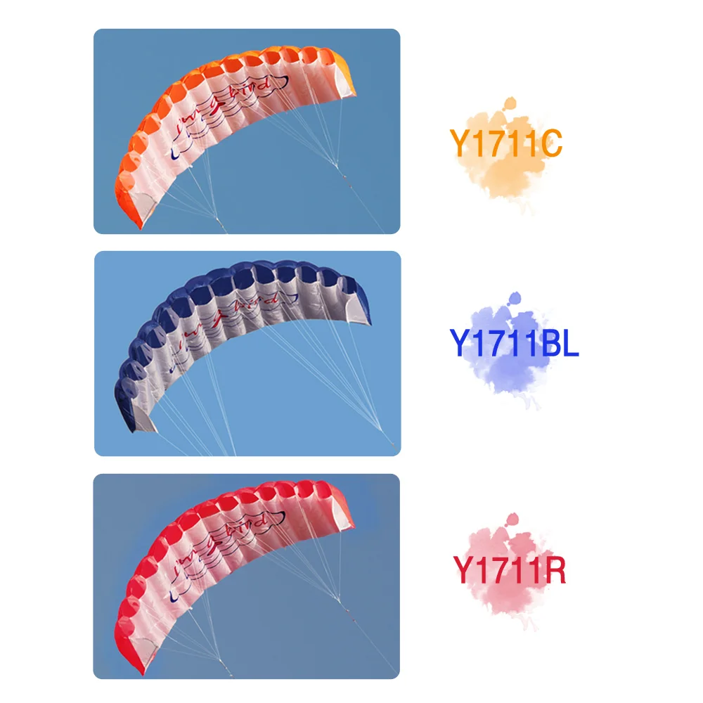 

Outdoor Beach Sports Flying Kite Toys Dual Line Stunt Parafoil Kite 1.4m Power Soft Kite with Handle 30m Line Easy to Fly