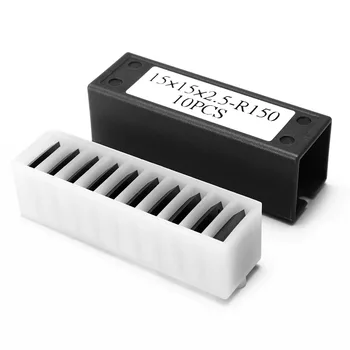 

10Pcs 15mm 4 Edge Square Carbide Insert Cutter for Wood Working Lateh Tool