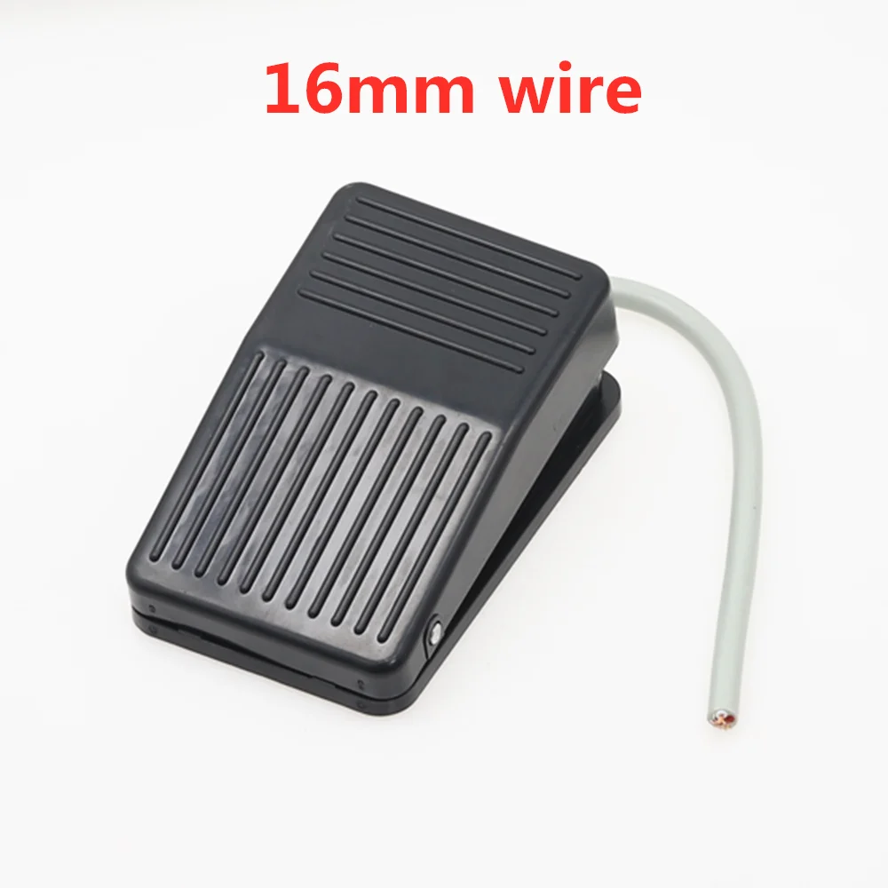 Interrupteur à Pédale 220V 10A - Commande Au Pied Antidérapante - Cordon 10 Cm - Pour Atelier, Machines, Jeux Vidéo