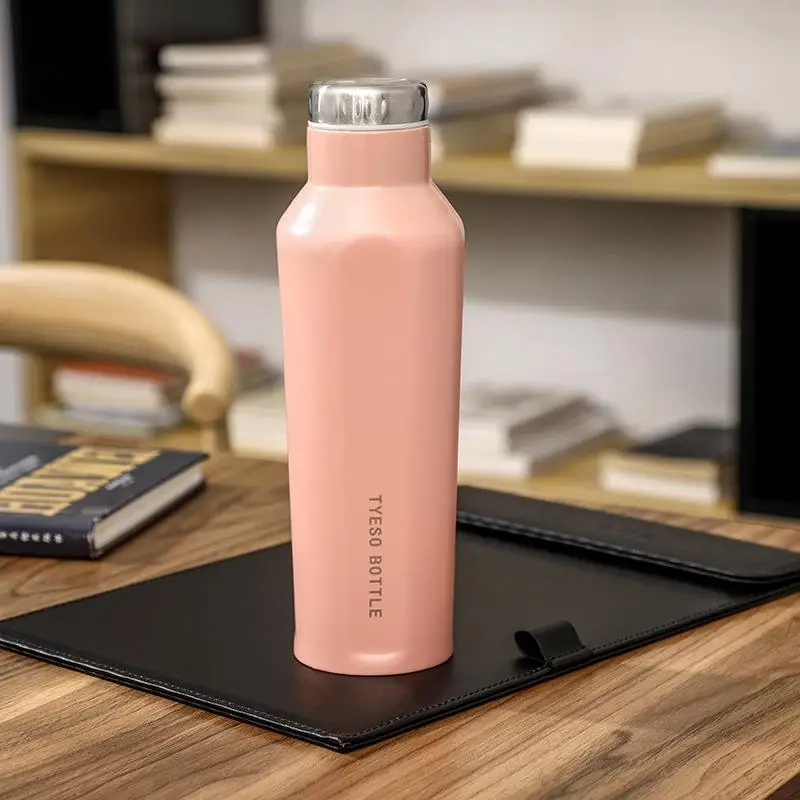 750ml 304 Stainless Steel Thermos Cups Thermocup Insulated Flask Coffee Water Large Capacity Termo Flask - Цвет: Pink