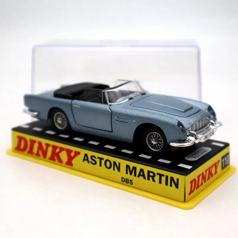 Коллекционные модели автомобилей Aston Martin голубого цвета в подарок игрушки Dinky из