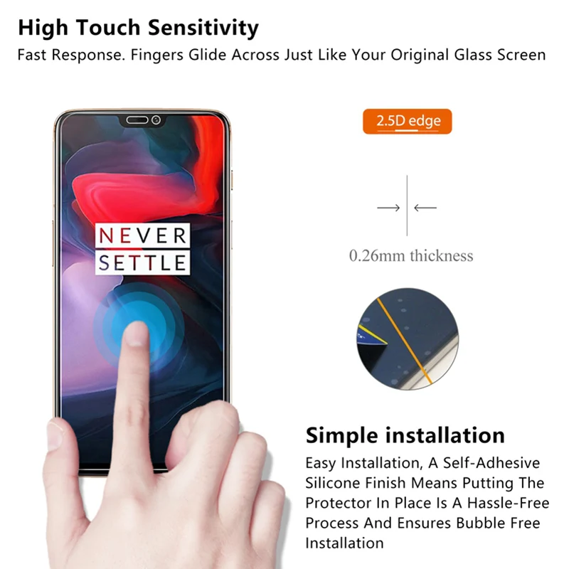 2 шт.! Прозрачная защитная пленка для Oneplus 7 Pro 6T 6 9H HD жесткое Защитное стекло для Oneplus 5T 5 3t 3 2