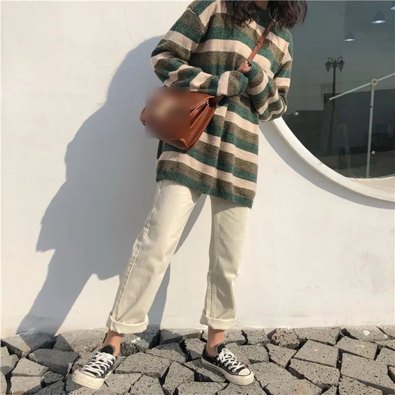 

Pants Women 2019 Korean High Waist Straight Trousers Solid Simple All-Match Straight Pockets Leisure Beige Casual Long Pant