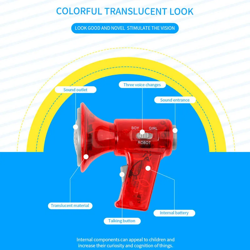 Дети мульти голоса Changer Забавные игрушки Дети громкоговоритель игрушки развивающие игрушки День рождения рождественские подарки