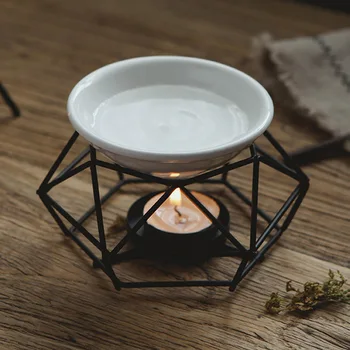 

Iron Aromatherapy Aroma Oil Burners Glass Aroma Oil Lamp Gifts Crafts Home Decor JS23