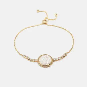 

Europe and the United States hot style high quality accessories shell ms adjustable zircon bracelets birthday present engagement