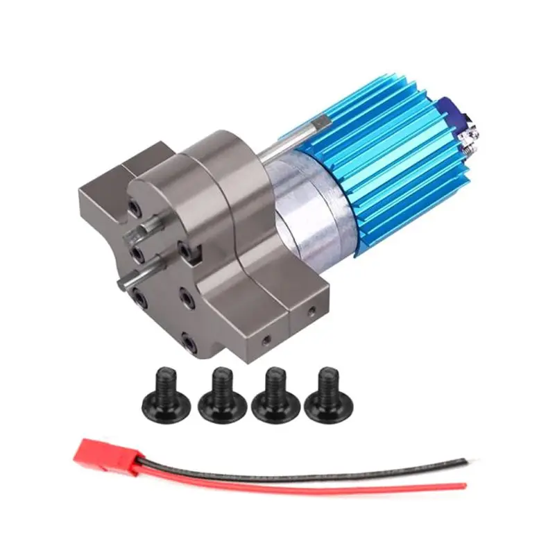 Billig Premium Neue 370 Gebürstet Motor mit Legierung Kühlkörper Getriebe Set für WPL Henglong C14 C24 B14 B24 B16 b36 4x4 6x6 Verbesserte Teile