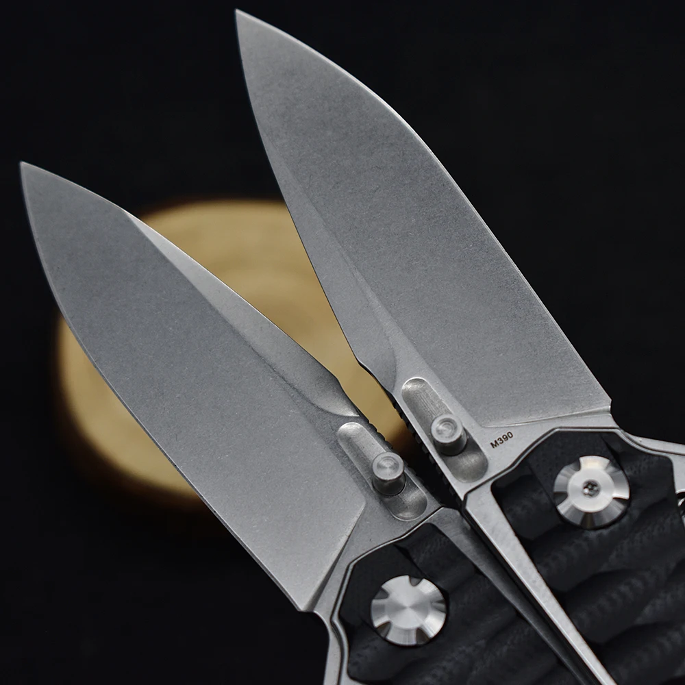 New M390 Steel Folding Knife G10 Handle Outdoor Camping Survival Hunting Knife Fruit Portable High Hardness Tactical EDC Tool 3