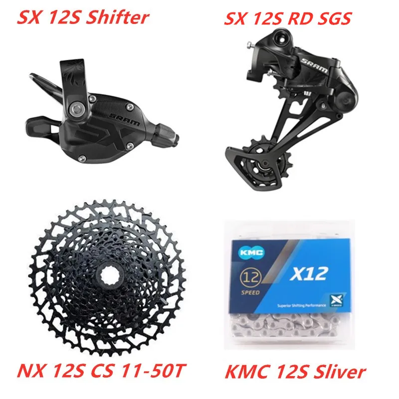 SRAM SX EAGLE 1x12 скорость 11-50T 10-50T Groupset триггер механизм переключения передач SX цепь/цепь kmc NX кассеты/CSMZ91X кассеты - Цвет: 1