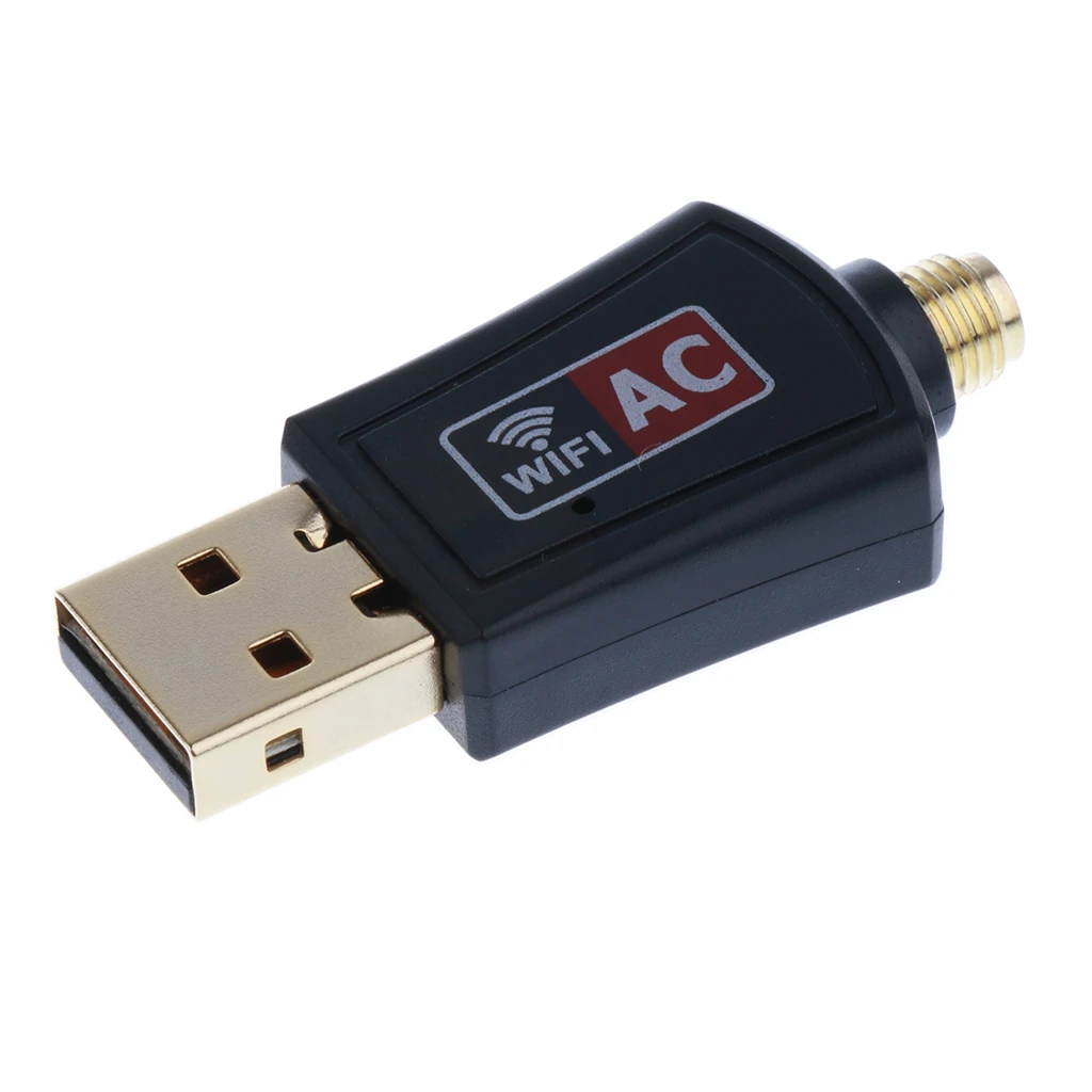 2х Wifi адаптер AC600Mbps Двухдиапазонная USB Беспроводная сеть Lan Карта и антенна
