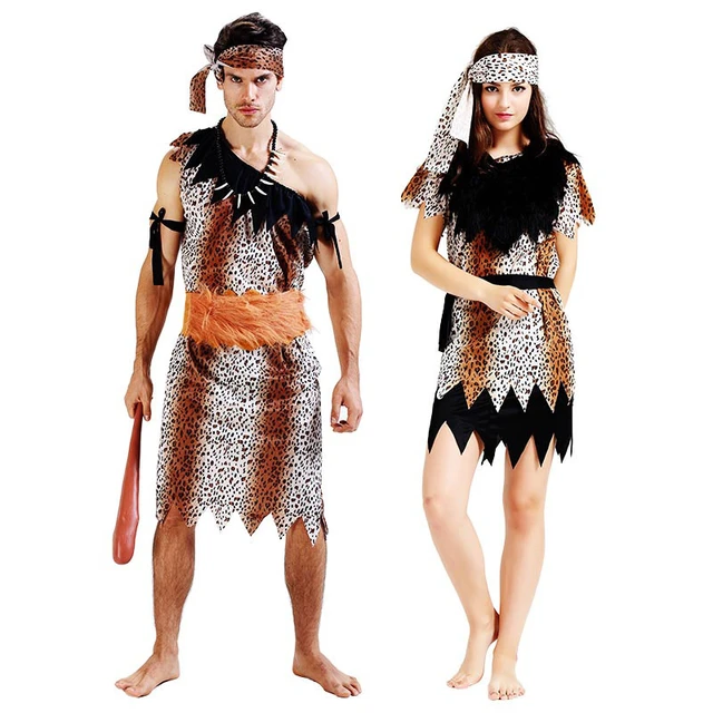 Umorden大人歴史石器時代穴居人洞窟ウーマン衣装インディアン原始コスプレ男性の女性のためpurimハロウィン衣装 Aliexpress Mobile