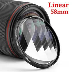 KnightX Professional Smartphone Camera Lens Kit with Clip - On Micro Wide Angle Prism Filter (58mm Linear)