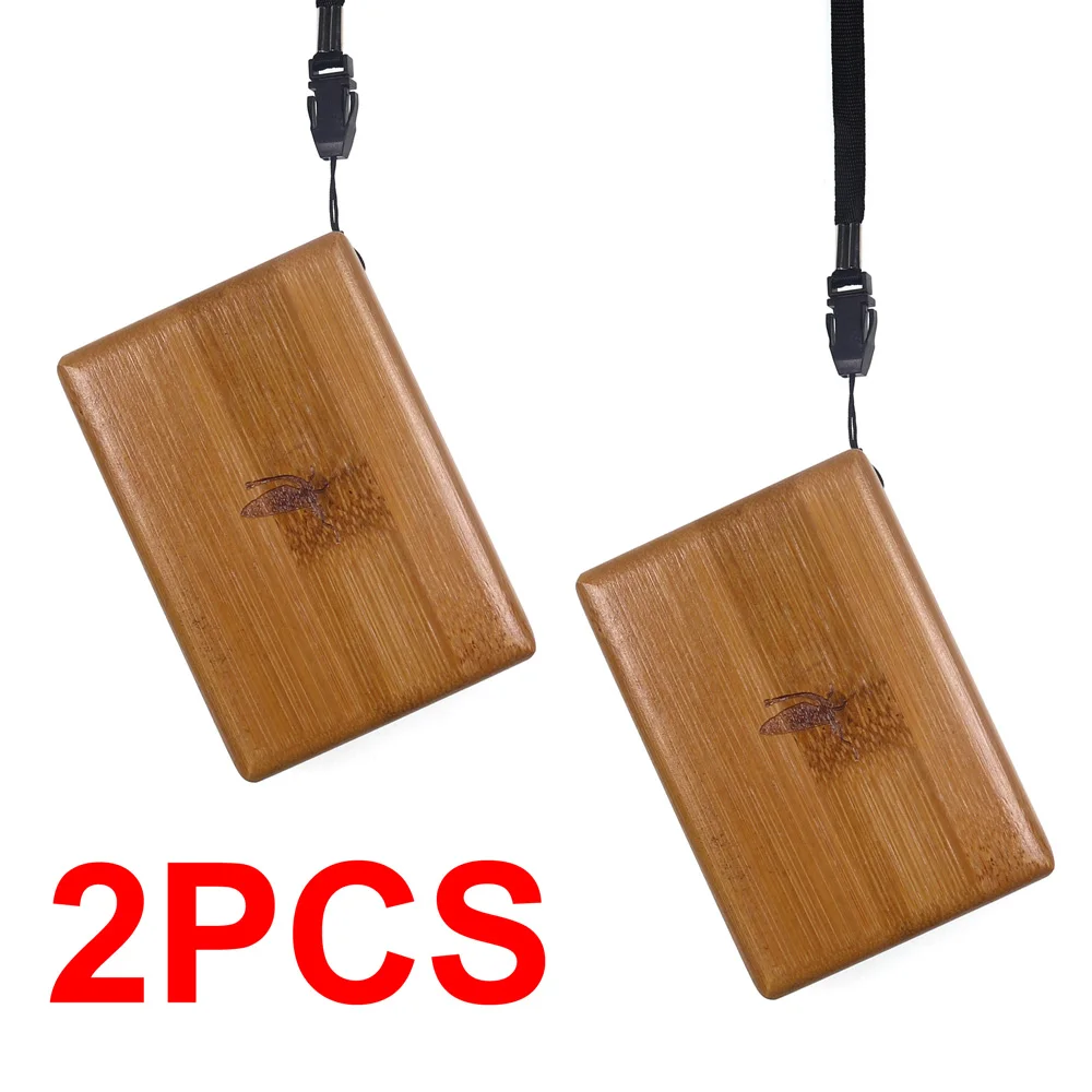 2pcsbamboo 2 шт бамбуковая деревянная коробка для мух для рыбалки коробка для Нимфы Тенкара сухая муха - Цвет: 2pcsbamboo
