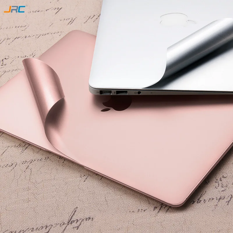 Ноутбук чехол для Macbook pro 13 Air Pro retina сенсорной панелью, 12, 13, 15 Тетрадь 3M стикер на фюзеляж macbook корпус из закаленного стекла - Цвет: Rose Pink
