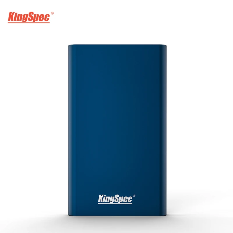 Внешний SSD накопитель KingSpec 512 ГБ синий Портативный на жестком диске 128 1 ТБ Type C USB3.1