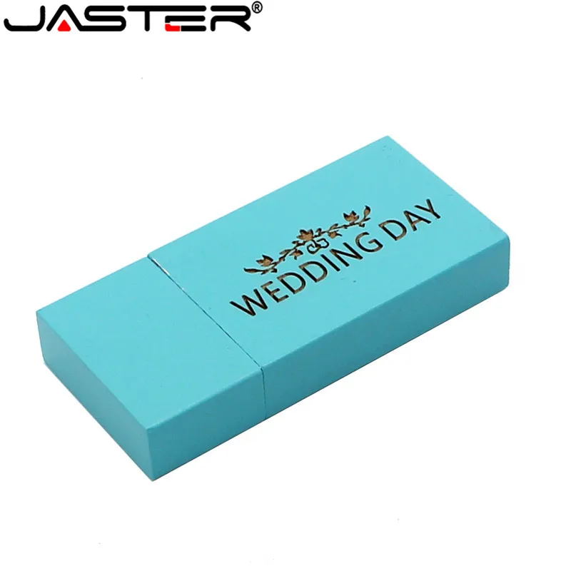 JASTER Новый Пользовательский логотип Деревянный Цветной с покрытием USB 2 0 флэш