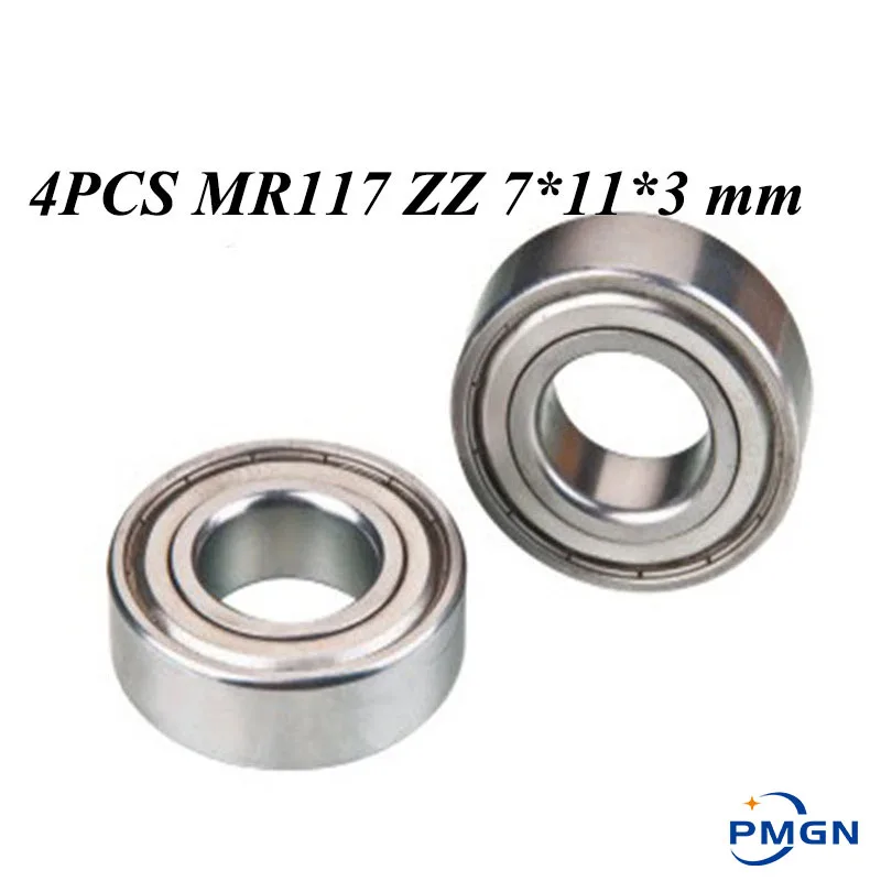 4 шт. ABEC-5 MR117ZZ MR117Z MR117 ZZ 7*11*3 мм 7x11x3 миниатюрный тонкий настенный высококачественный