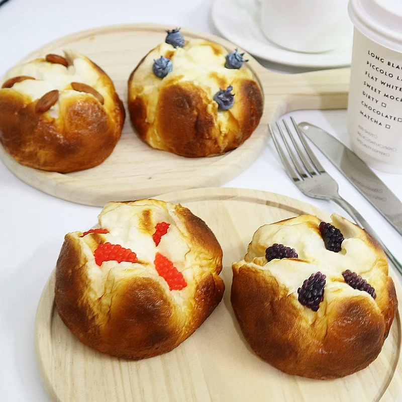4pcs 4 шт./компл. имитационный хлеб еда реквизитная модель фрукты еда Торт Модель Шкаф окна украшения украшение для стрельбы - Цвет: 4pcs