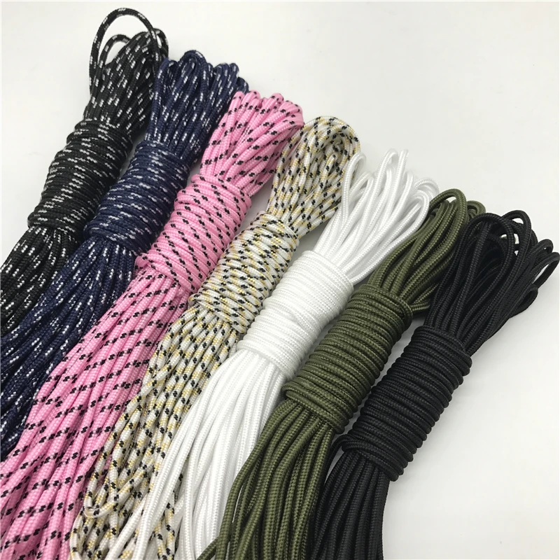 10Yards 3mm Parachute Cord Rope Lanyard Rope Mil Spec Type One Strand Climbing Camping Survival Equipment DIY Jewelry Making nylon cord