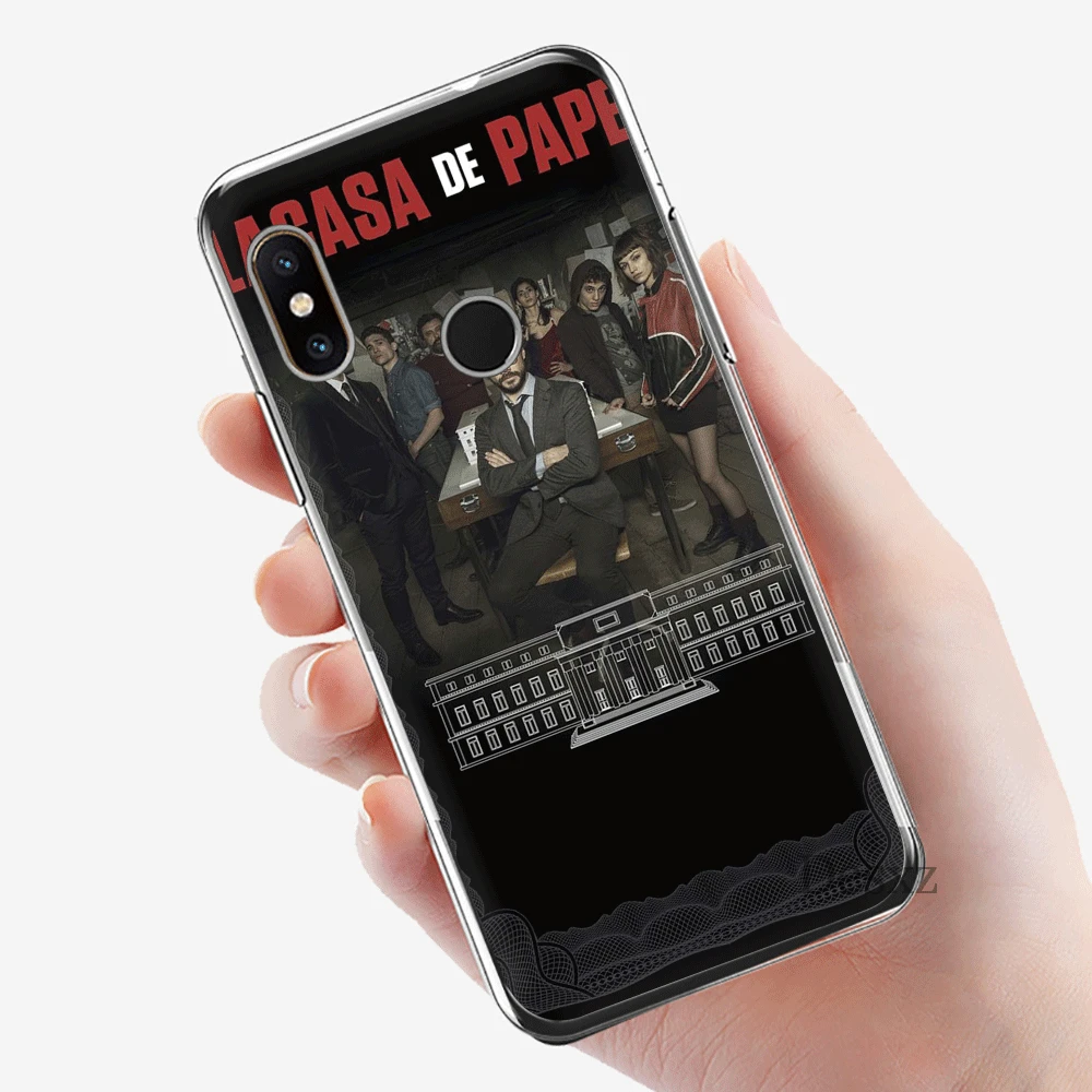 4 Чехол для телефона Xiaomi mi CC9 CC9E 9T mi x 2S 6 8 9 SE A1 A2 5X 6X MAX 3 A3 Pro Lite Cover Heist Money Heist House Of paper Shell - Цвет: 4